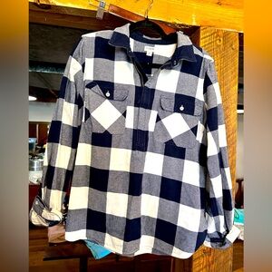 J.Crew plaid top - Medium - like new